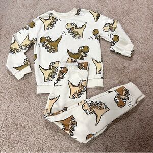 H&M Kids Dinosaur Matching Sweatshirt & Pants